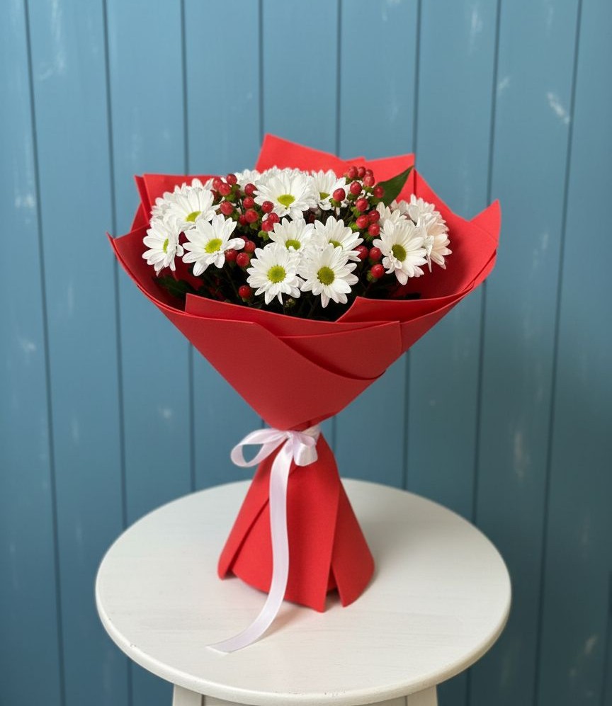 Букет цветов из: Хризантемы в Савино