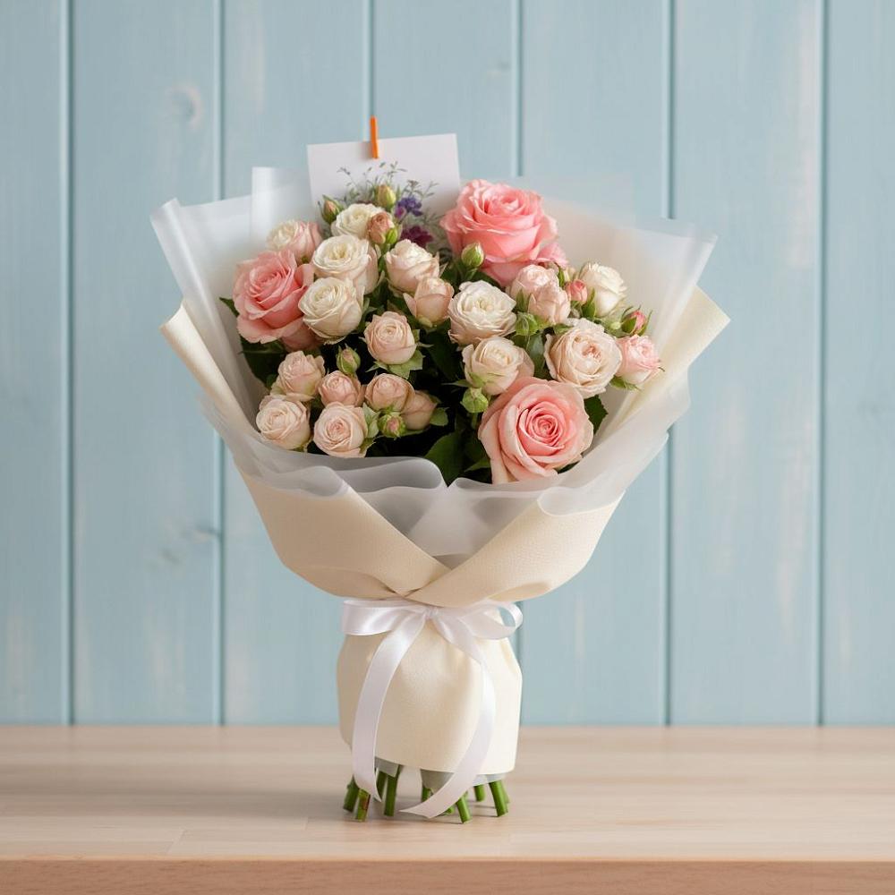 Букет цветов из: Розы в Савино