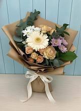 Букет цветов из:  Герберы и Хризантемы в Савино