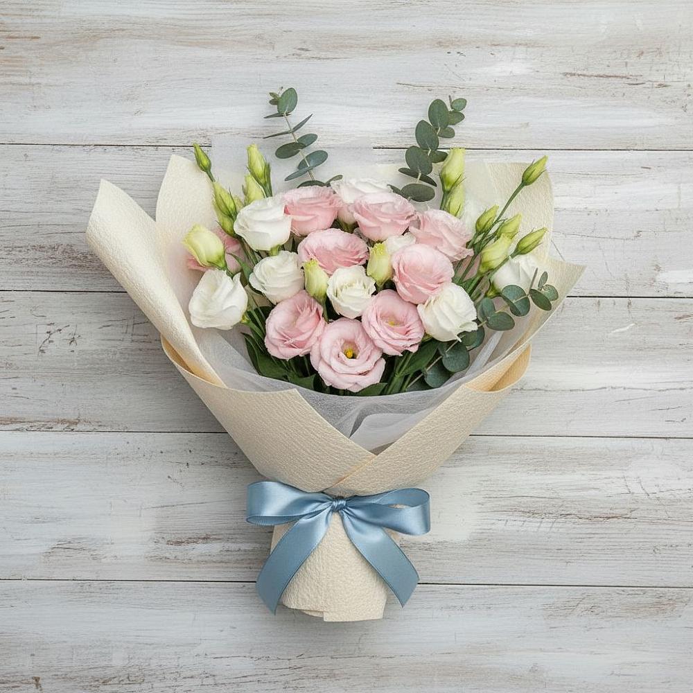 Букет цветов из: Лизиантусы в Савино